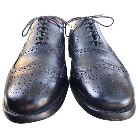Brooks Brothers 1818 Wingtip Oxford Shoes, Size 12 D, Black main image 7